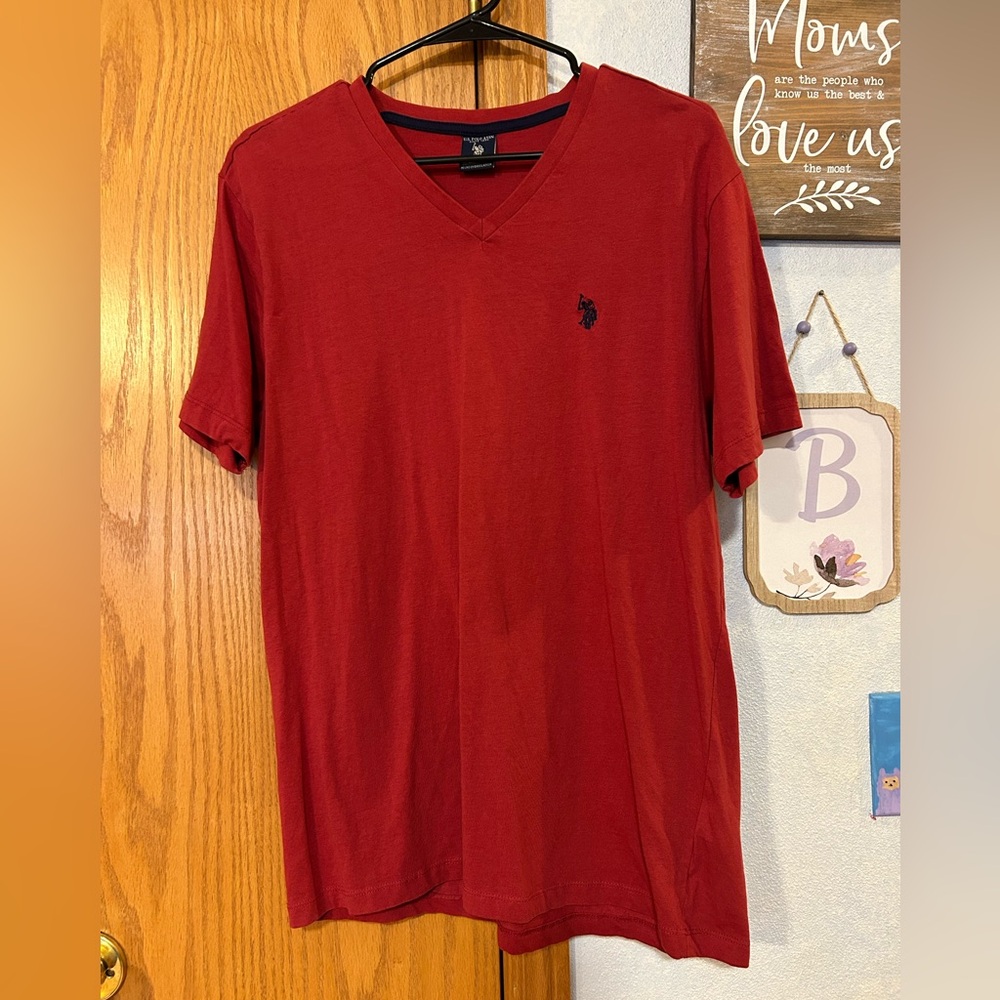 US Polo Assn. Red Shirt- Men’s Size Large
